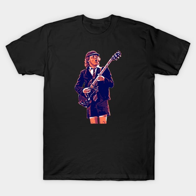 ANGUS YOUNG THE GUITARIST LEGEND T-Shirt by FADLANSTORE